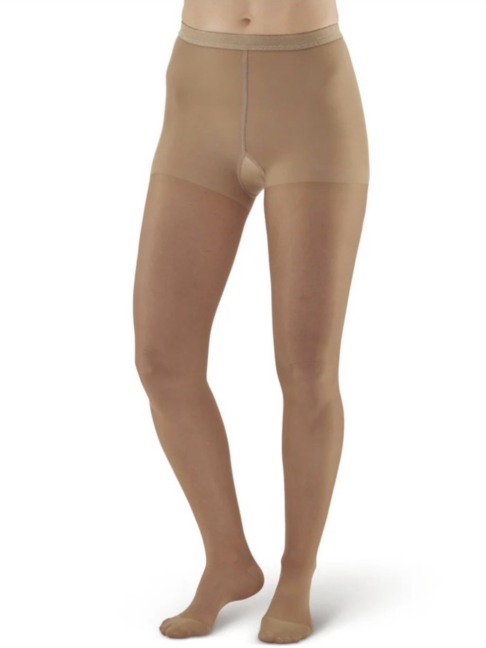 Brand new Ames Walker Sheer Support Closed Toe Pantyhose - Nude